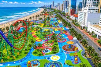Durban beachfront amusement park
